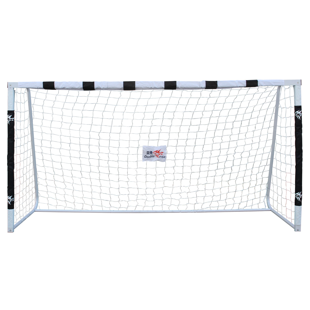 DOUBLE FISHLarge Durable 10x5.2ft Backyard Soccer Goal Set Weatherproof UPVC Frame, Heavy-Duty Soccer Nets, Convenient Carry Bag, Sturdy Ground Stakes