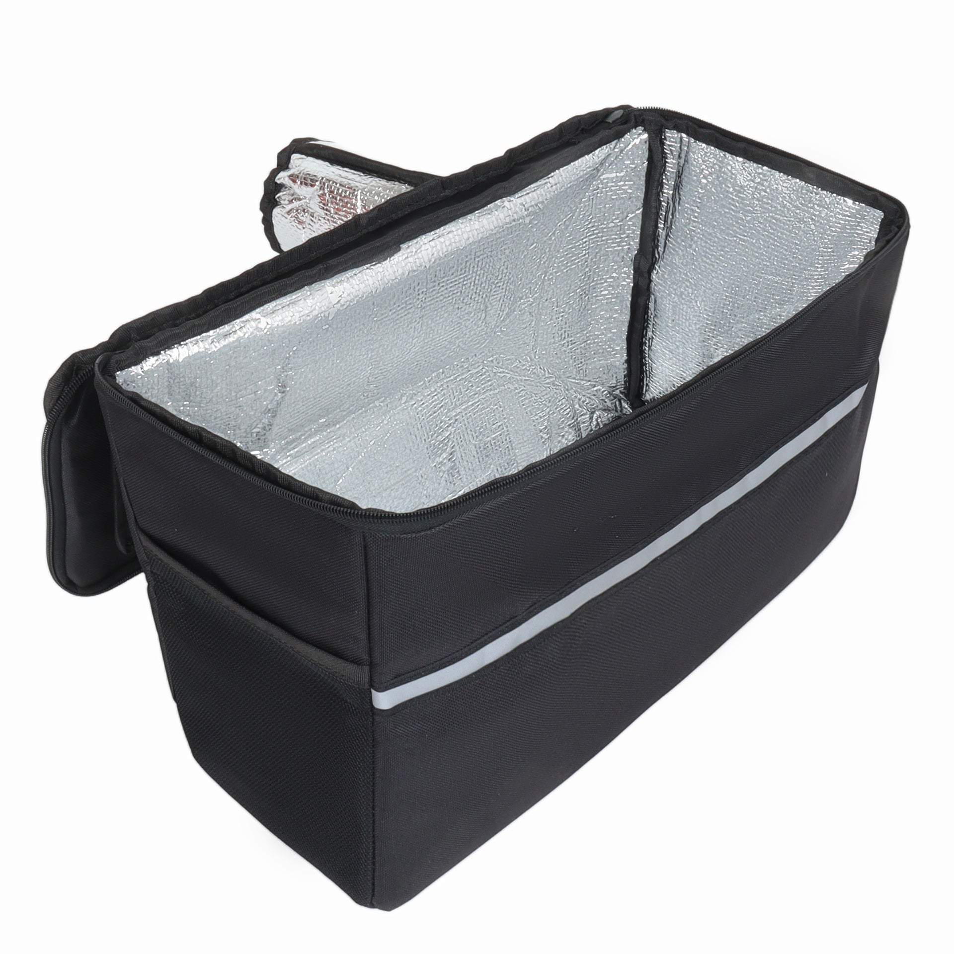 3-in-1 Convertible Folding Wagon Cart with Bench Seat & Storage - Includes 1 ice pack, 500lbs Heavy-Duty Utility Wagon, 180L Capacity All-Terrain Wheels for Camping, Beach, Sports, Garden, black