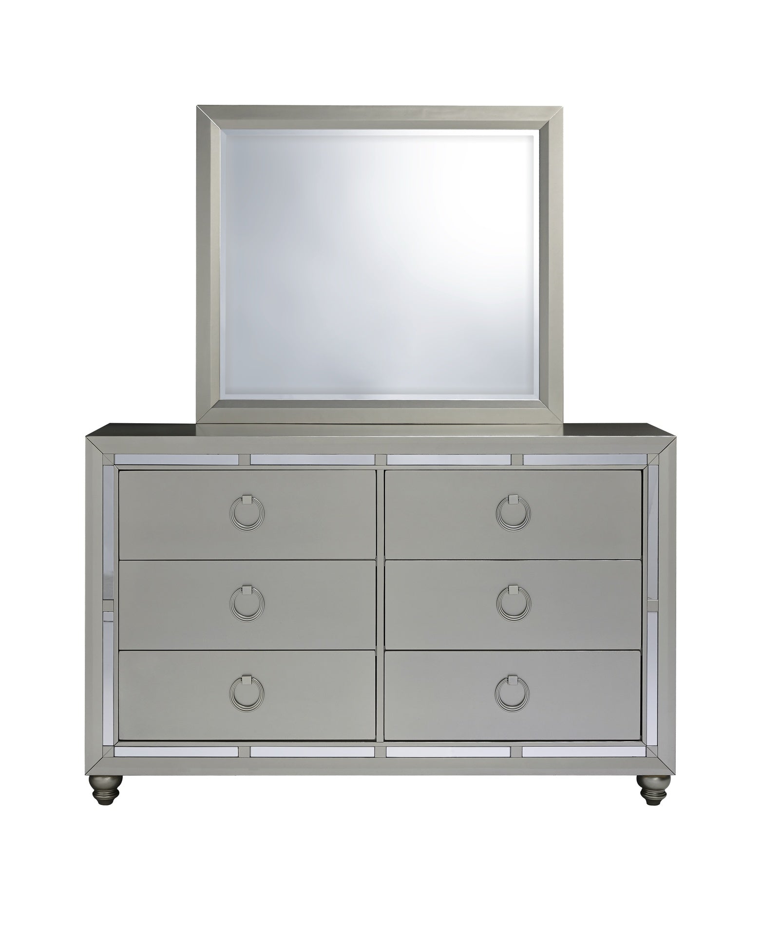 CHLOE GEMSTONE SILVER MIRROR