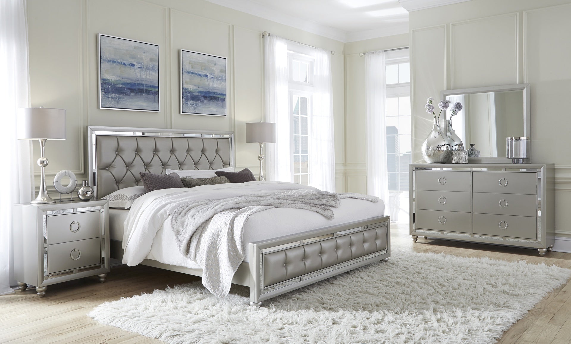CHLOE GEMSTONE SILVER MIRROR