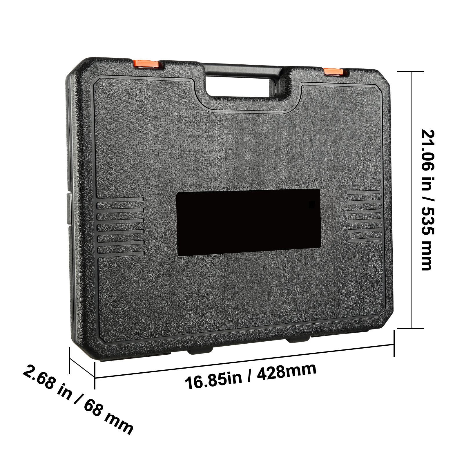 1/2" Drive Impact Socket Set, 65 Piece Socket Set SAE 3/8" to 1-1/4" and Metric 10-24mm, 6 Point Cr-V Alloy Steel for Auto Repair, Rugged Construction, Easy-to-Read Size Markings, Storage Case