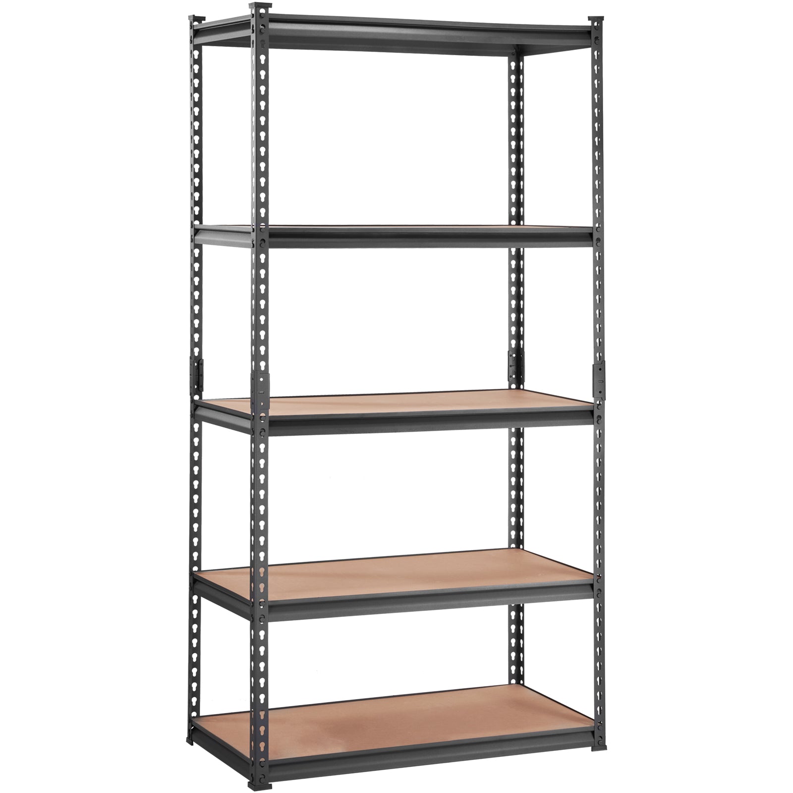 Storage Shelving Unit, 5-Tier Adjustable, 2000 lbs Capacity, Heavy Duty Garage Shelves Metal Organizer Utility Rack, Black, 36" L x 18" W x 72" H for Kitchen Pantry Basement Bathroom Laundry