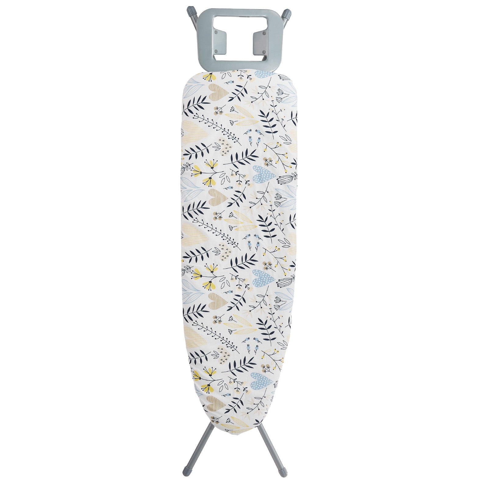 Ironing Board with Large 51 x 13 Ironing Surface, Thickened 4 Layers Iron Board with Heat Resistant Cover and 100% Cotton Cover, 7 Adjustable Heights Ironing Board for Home Laundry Room Use