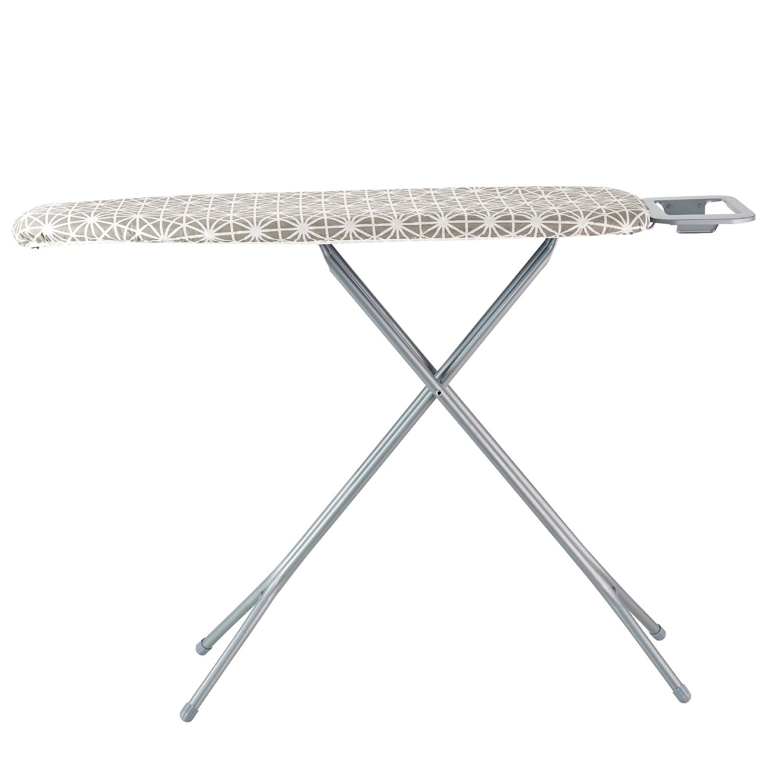 Ironing Board with Large 51 x 13 Ironing Surface, Thickened 4 Layers Iron Board with Heat Resistant Cover and 100% Cotton Cover, 7 Adjustable Heights Ironing Board for Home Laundry Room Use
