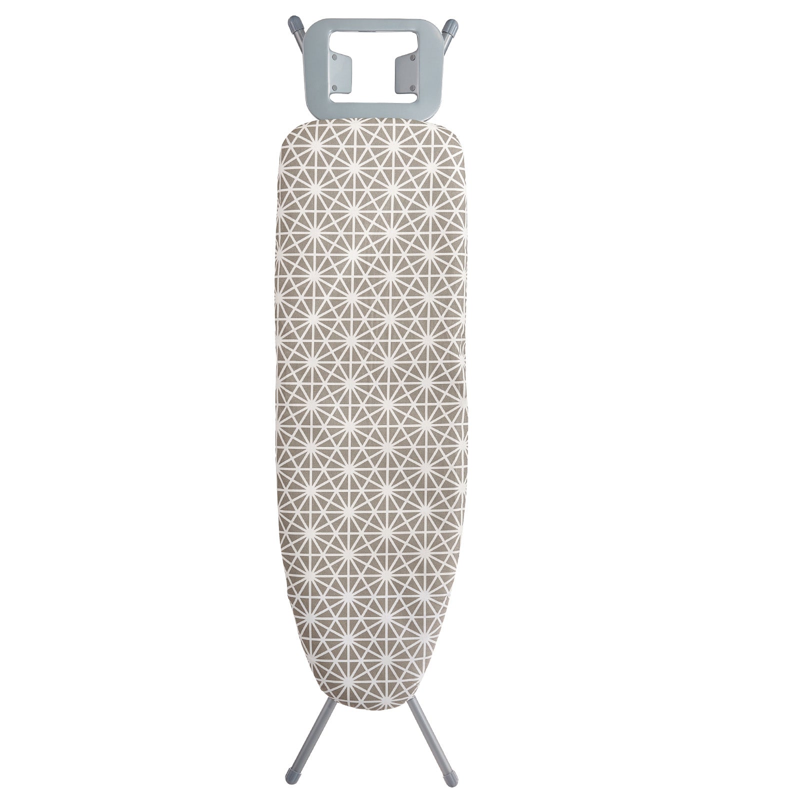 Ironing Board with Large 51 x 13 Ironing Surface, Thickened 4 Layers Iron Board with Heat Resistant Cover and 100% Cotton Cover, 7 Adjustable Heights Ironing Board for Home Laundry Room Use