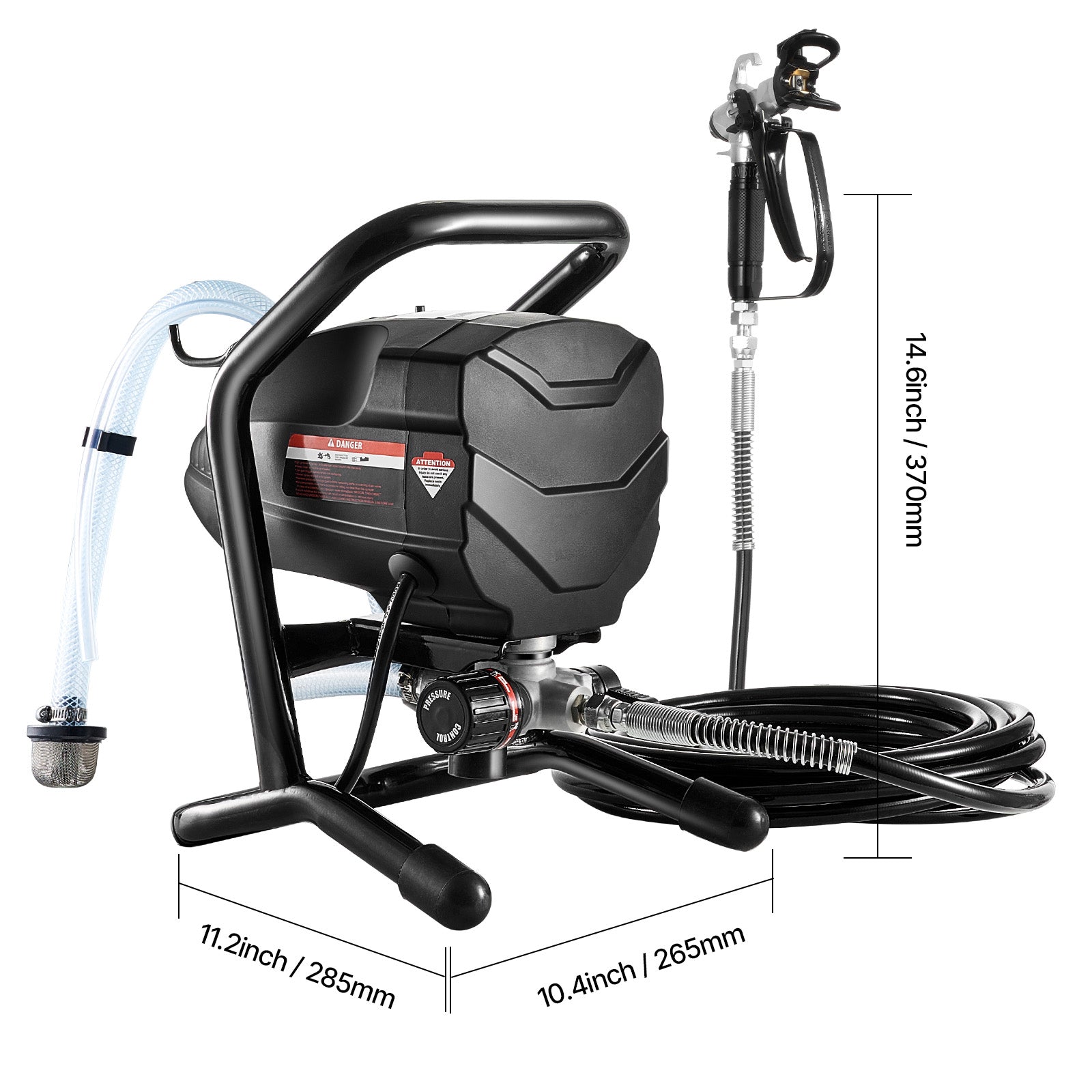 Stand Airless Paint Sprayer Electric Paint Sprayer Machine 650W 3000PSI