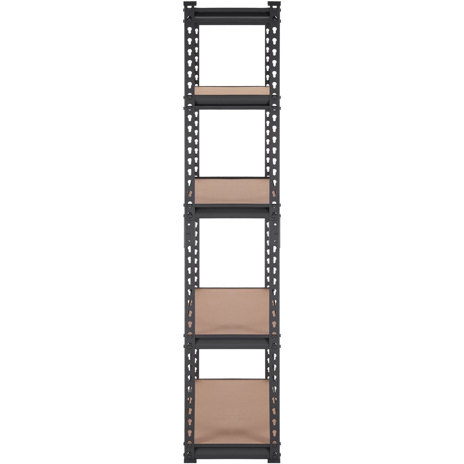 Storage Shelving Unit, 5-Tier Adjustable, 2000 lbs Capacity, Heavy Duty Garage Shelves Metal Organizer Utility Rack, Black, 30" L x 12" W x 60" H for Kitchen Pantry Basement Bathroom Laundry