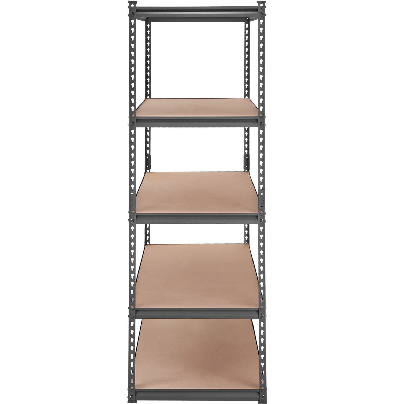 Storage Shelving Unit, 5-Tier Adjustable, 2000 lbs Capacity, Heavy Duty Garage Shelves Metal Organizer Utility Rack, Black, 48" L x 24" W x 72" H for Kitchen Pantry Basement Bathroom Laundry