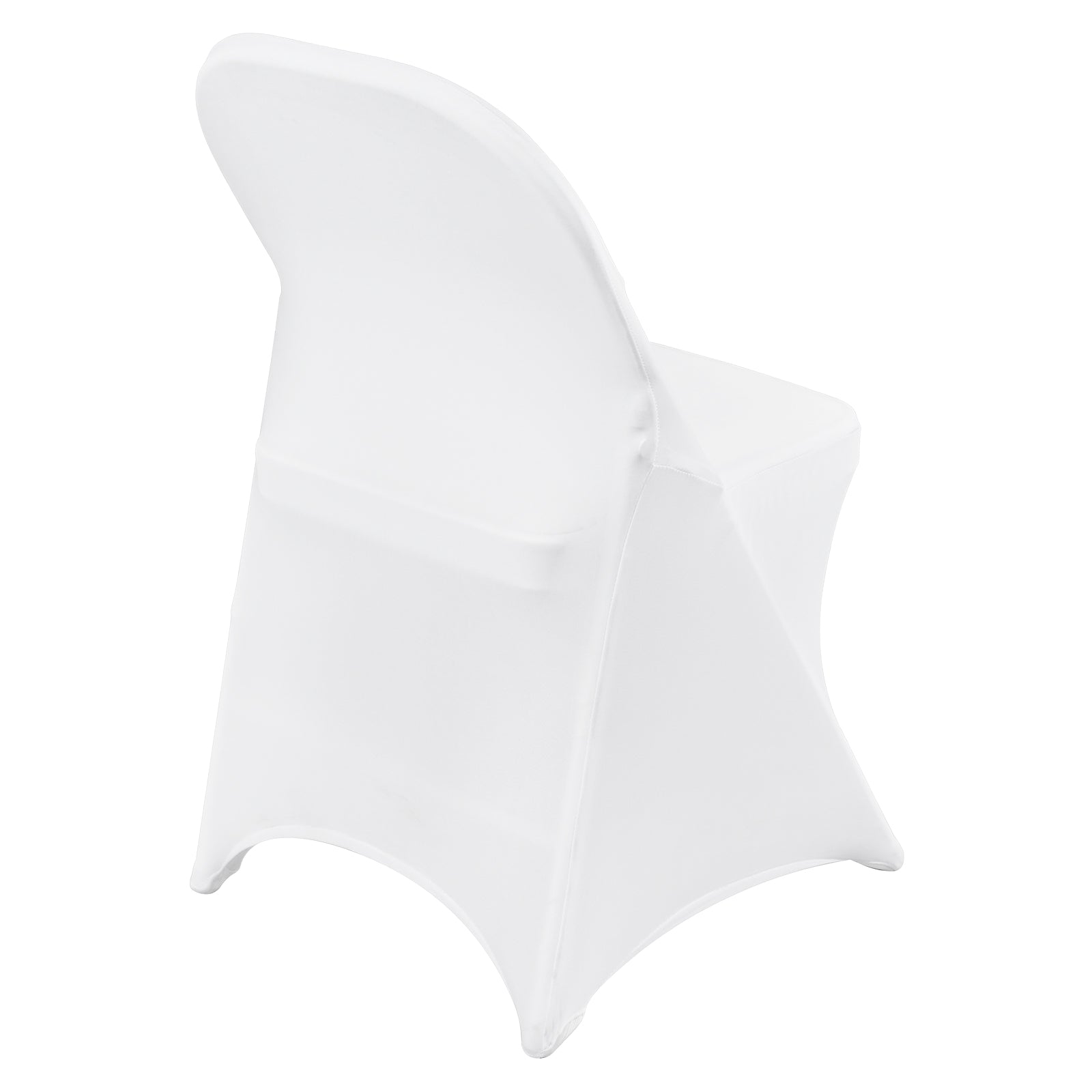 White Stretch Spandex Chair Covers - 30 PCS, Folding Kitchen Chairs Cover, Universal Washable Slipcovers Protector, Removable Chair Seat Covers, for Wedding Party Dining Room Banquet Event