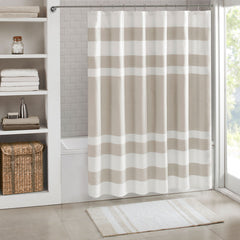 Shower Curtain with 3M Treatment Taupe 72x72"