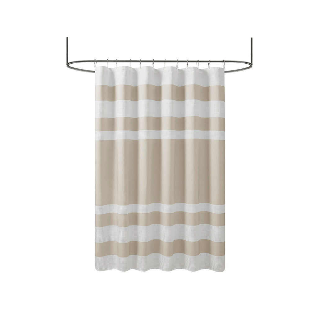 Shower Curtain with 3M Treatment Taupe 72x72"