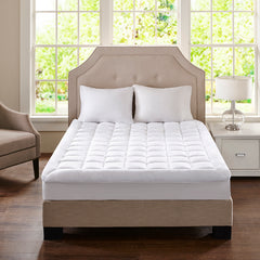 Overfilled Plush Hypoallergenic Down Alternative Waterproof Mattress Pad