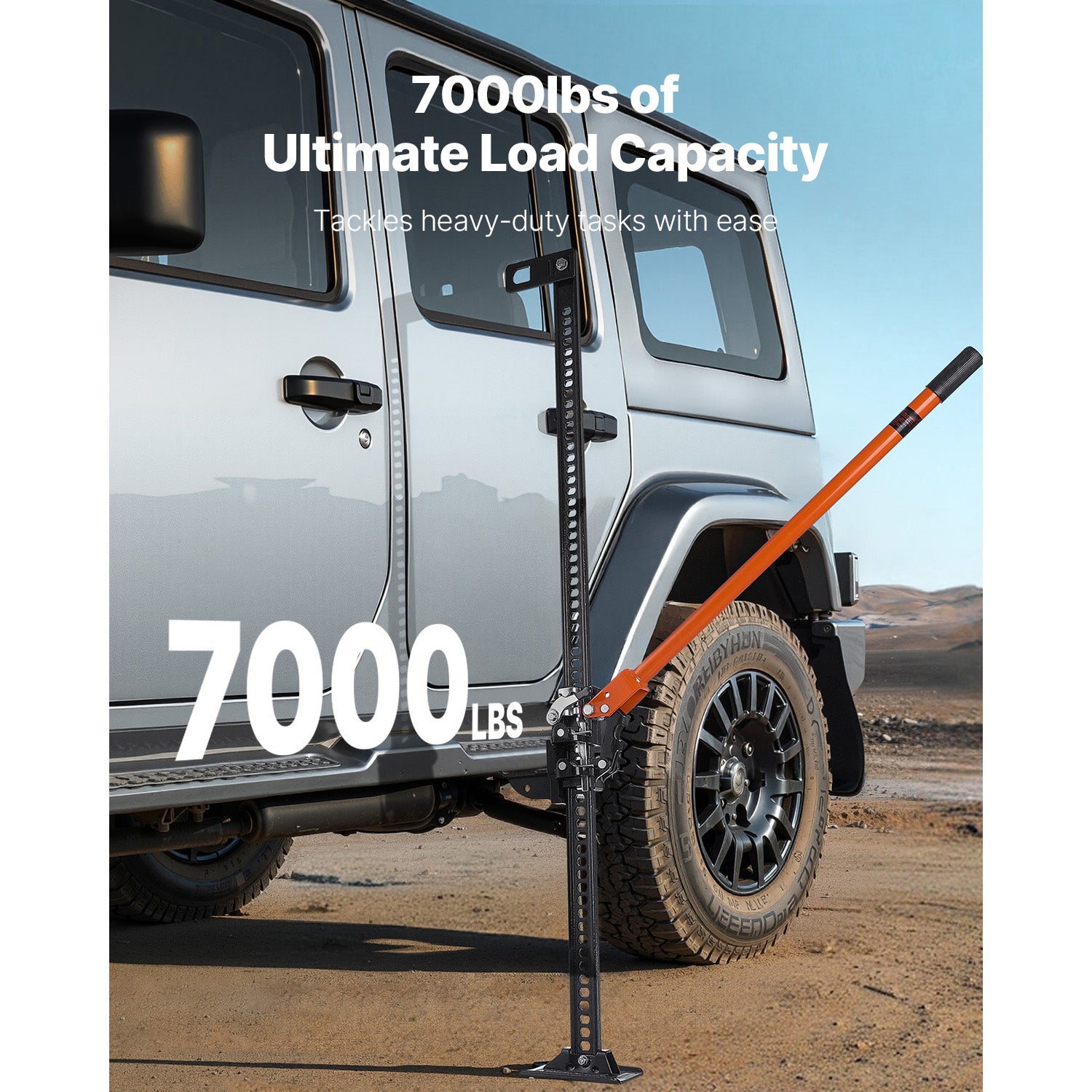 48" Off Road Farm Jack Hoist 7000 Lbs High Lift Tractor Vehicle's Winch