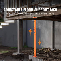 Adjustable Floor Jack Post House Floor Leveling Lift 56"-100" Height Range