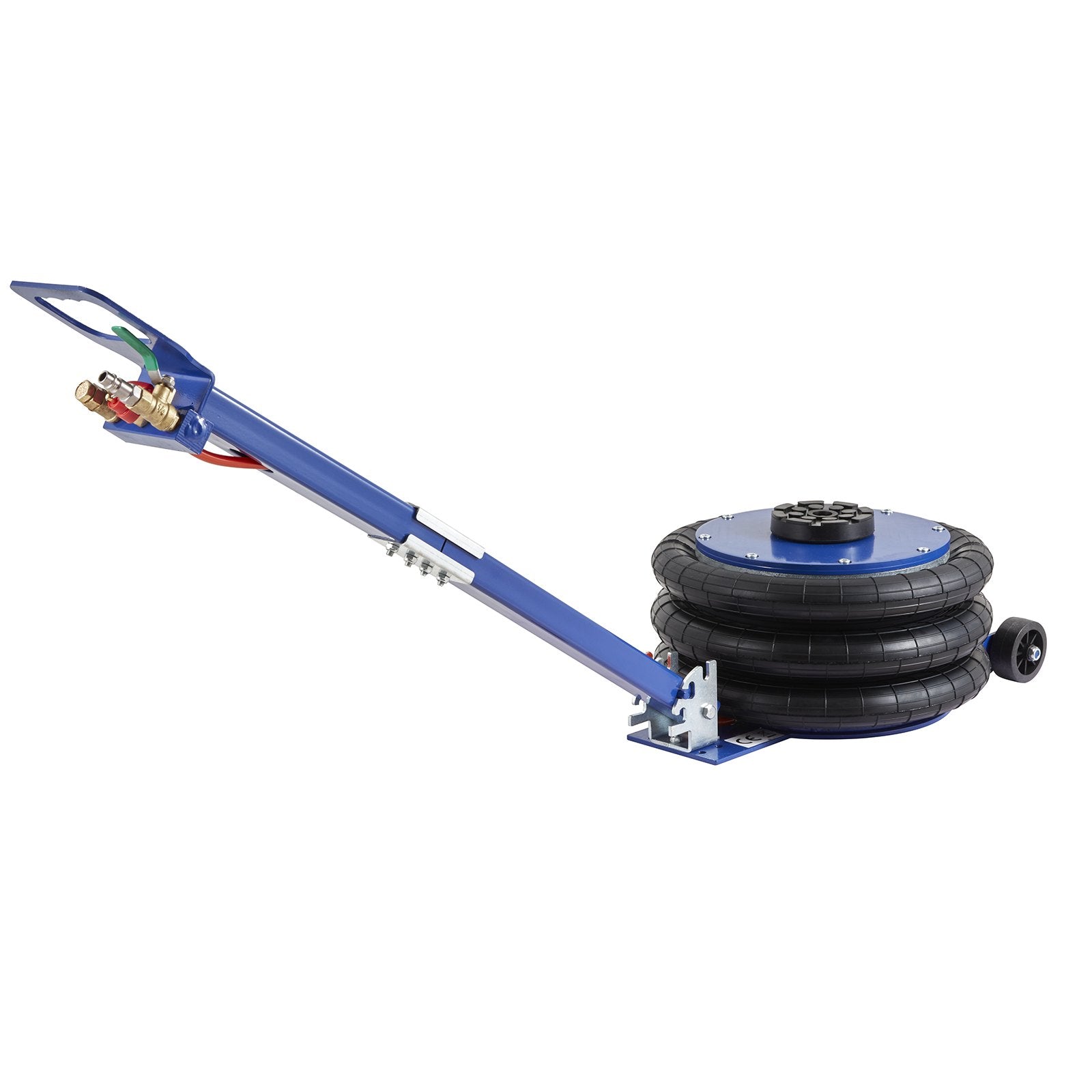 Air Jack, 5 Ton/11000 lbs Triple Bag Air Jack, Airbag Jack with Six Steel Pipes, Lift up to 18.5 inch/470 mm, 3-5 s Fast Lifting Pneumatic Jack, with Adjustable Handle for Car, Garage, Repair