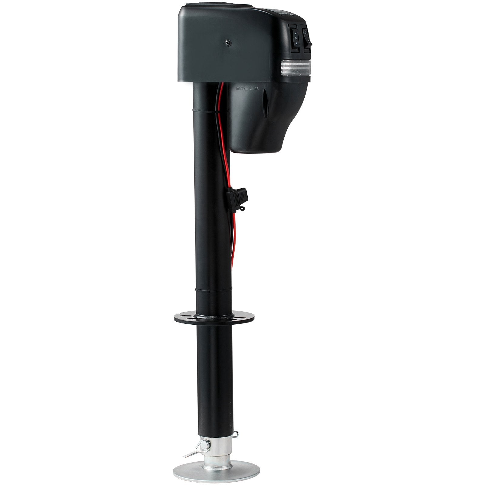 Electric Trailer Jack, Power Tongue Jack Weight Capacity 4000 lbs, 9.84"-33.85" Electric Tongue Jack with Waterproof Cover for Lifting RV Trailer, Horse Trailer, Utility Trailer, Yacht Trailer