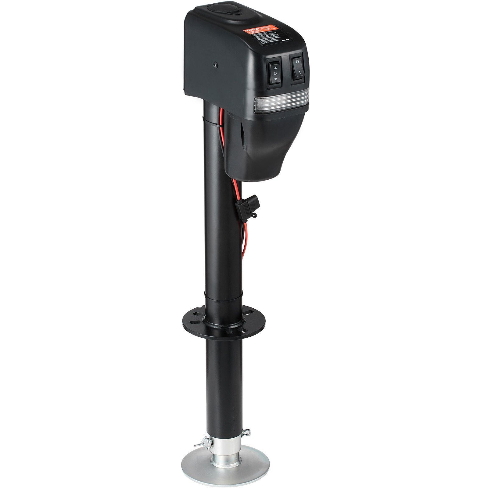 Electric Trailer Jack, Power Tongue Jack Weight Capacity 4000 lbs, 9.84"-33.85" Electric Tongue Jack with Waterproof Cover for Lifting RV Trailer, Horse Trailer, Utility Trailer, Yacht Trailer