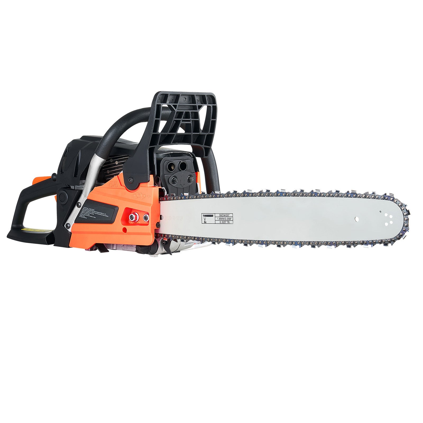 62cc Gas Chainsaw 3.8 HP Gas Powered 20 inch Chainsaw For Wood Cutting
