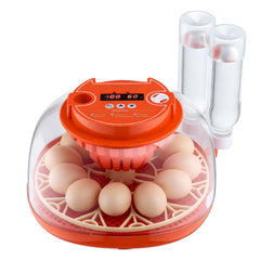 12 Egg Incubator, Automatic Egg Turner with LED Candler, Temperature & Humidity Control, 360° View Clear Window, Poultry Eggs Incubator for Home Farm, Hatching Chicks Ducks Goose Quail
