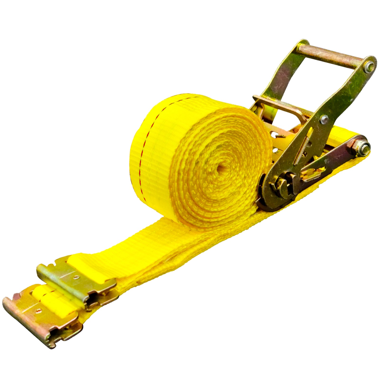 E Track Ratchet Strap, 18PCS 2" x 15' E-Track Straps 4400 LBS Breaking Strength, with Polyester Webbing & Spring Fitting & Ratchets, Durable Tie-Downs for Motorcycles, Tire, Trailer Loads