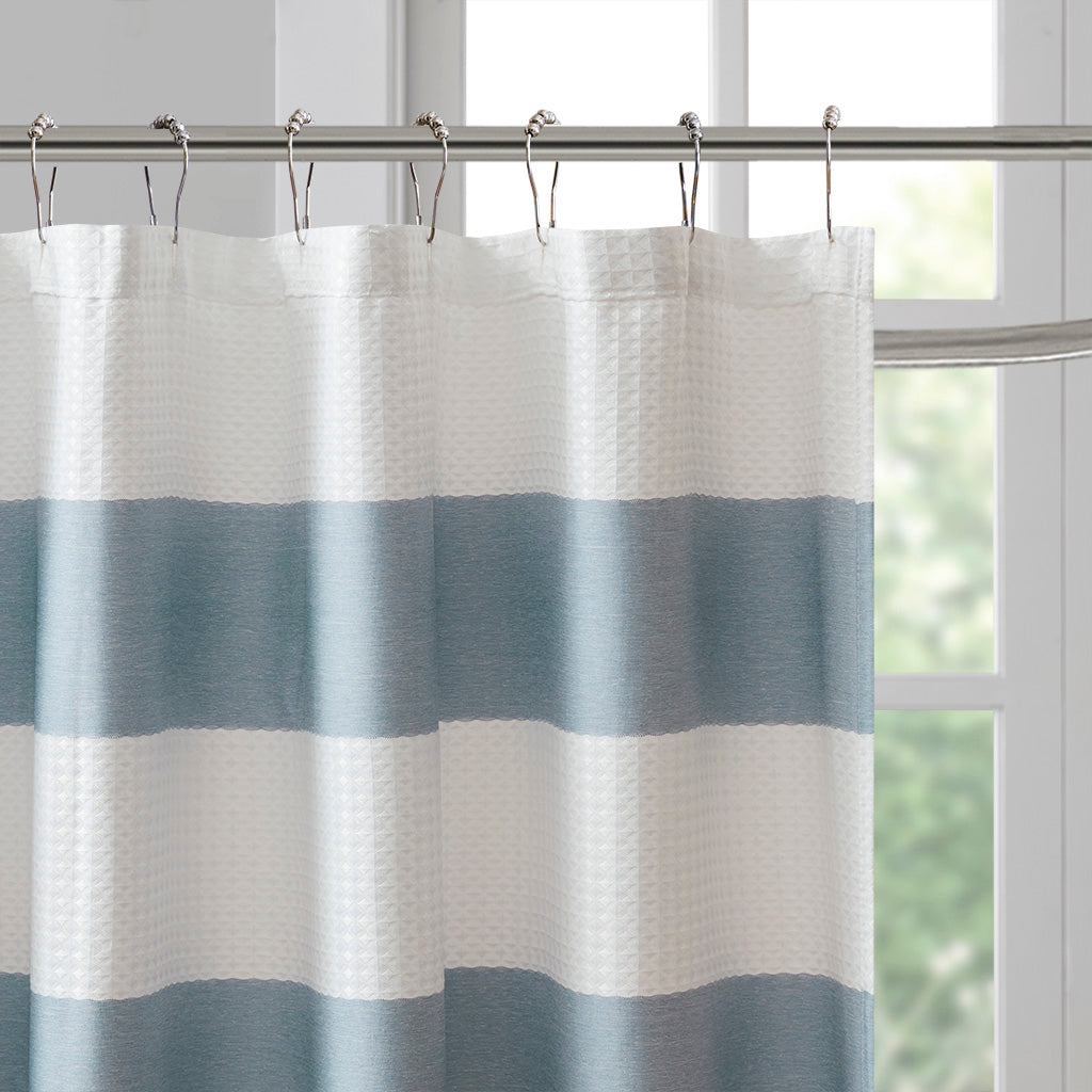Shower Curtain with 3M Treatment Blue 72x72"
