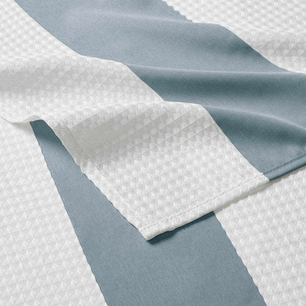 Shower Curtain with 3M Treatment Blue 72x72"