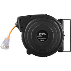 50ft Retractable Extension Cord Reel 14AWG/3CSJTOW Power Cord Reel