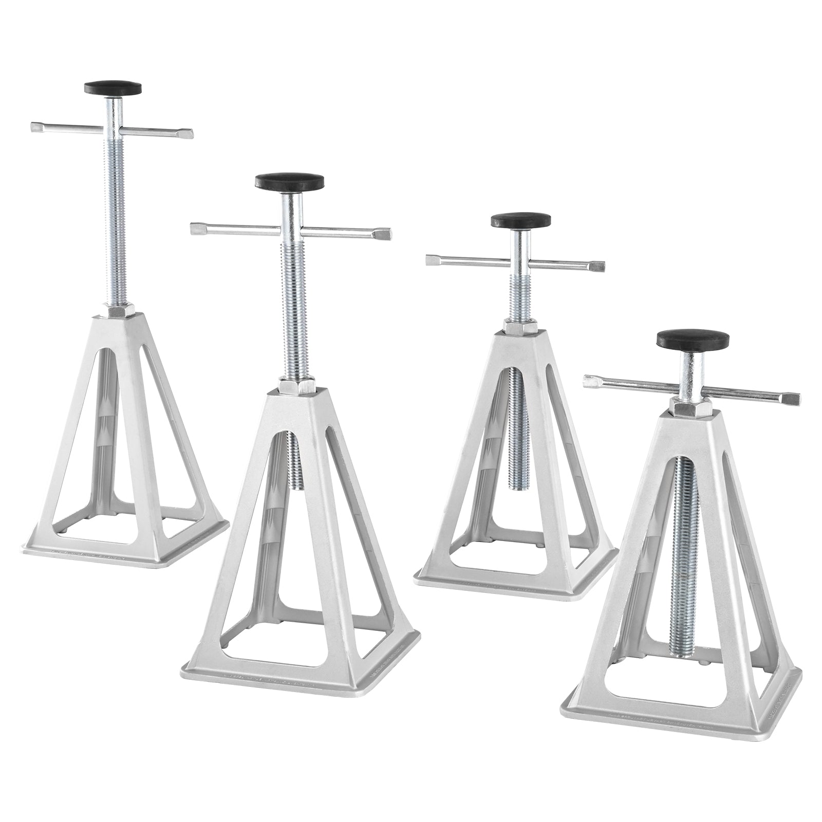 RV Stabilizer Jacks, 4 Pack Aluminum RV Leveling Jacks, RV Stack Jacks for RV Travel Trailer Camper, Single Screw Jack Support up to 6000 Lbs, Adjustable from 11 inch to 17 inch