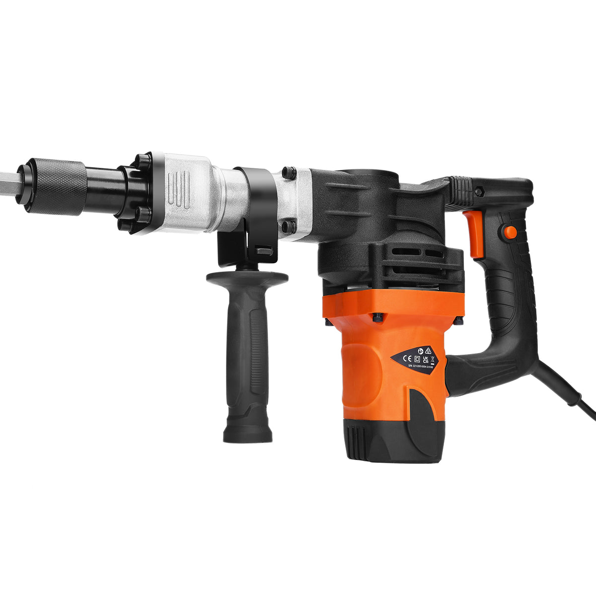 Demolition Jack Hammer Concrete Breaker 1400W Electric Hammer 2 Chisel Bit