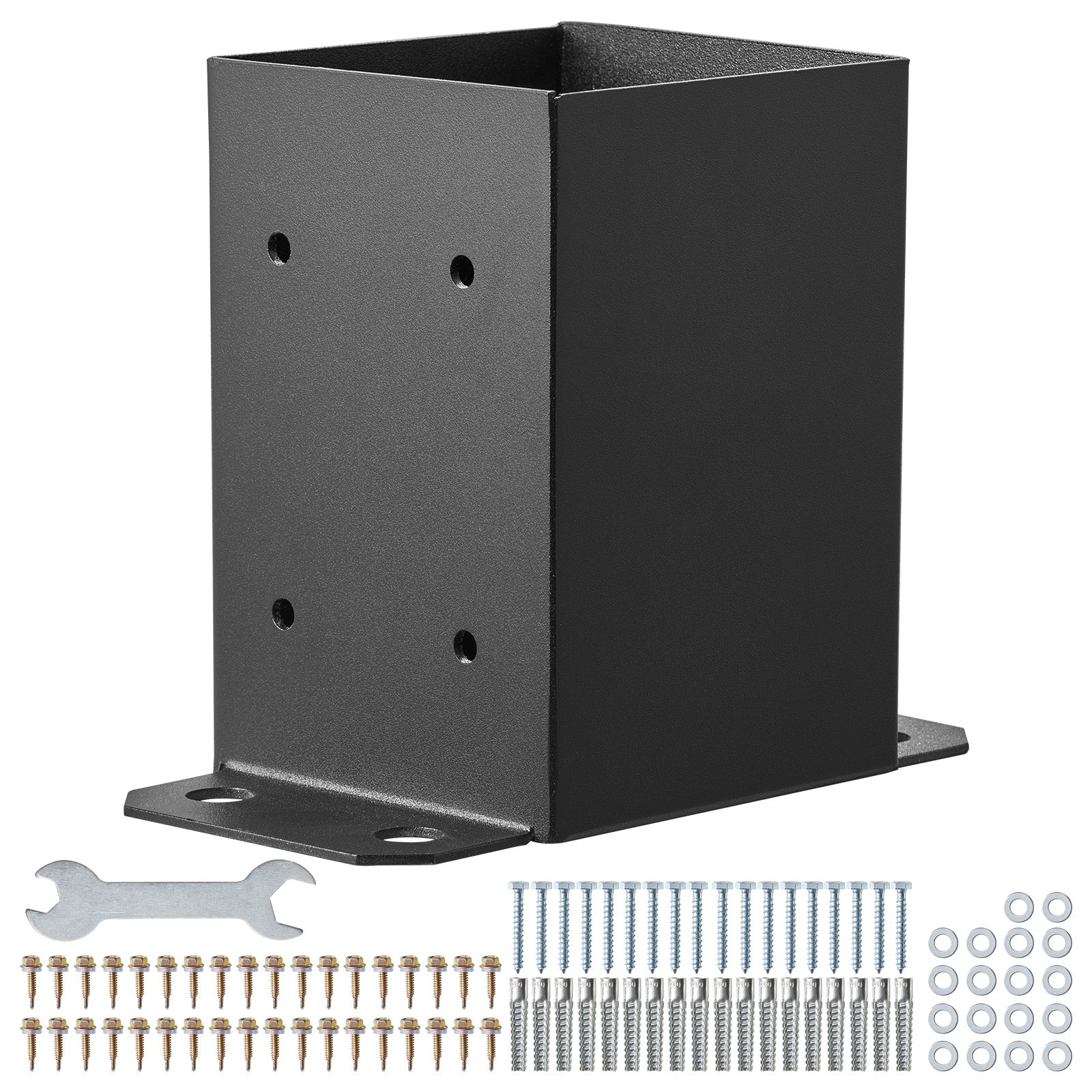 4 Pack 4x4 Post Base Brackets Heavy Duty Wood Post Fence Post Anchor