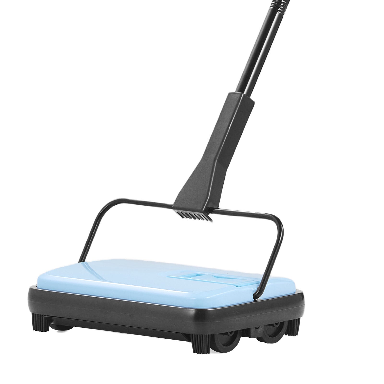 Carpet Floor Sweeper Manual 6.7 inch Width Sweeping Paths Non Electric Blue