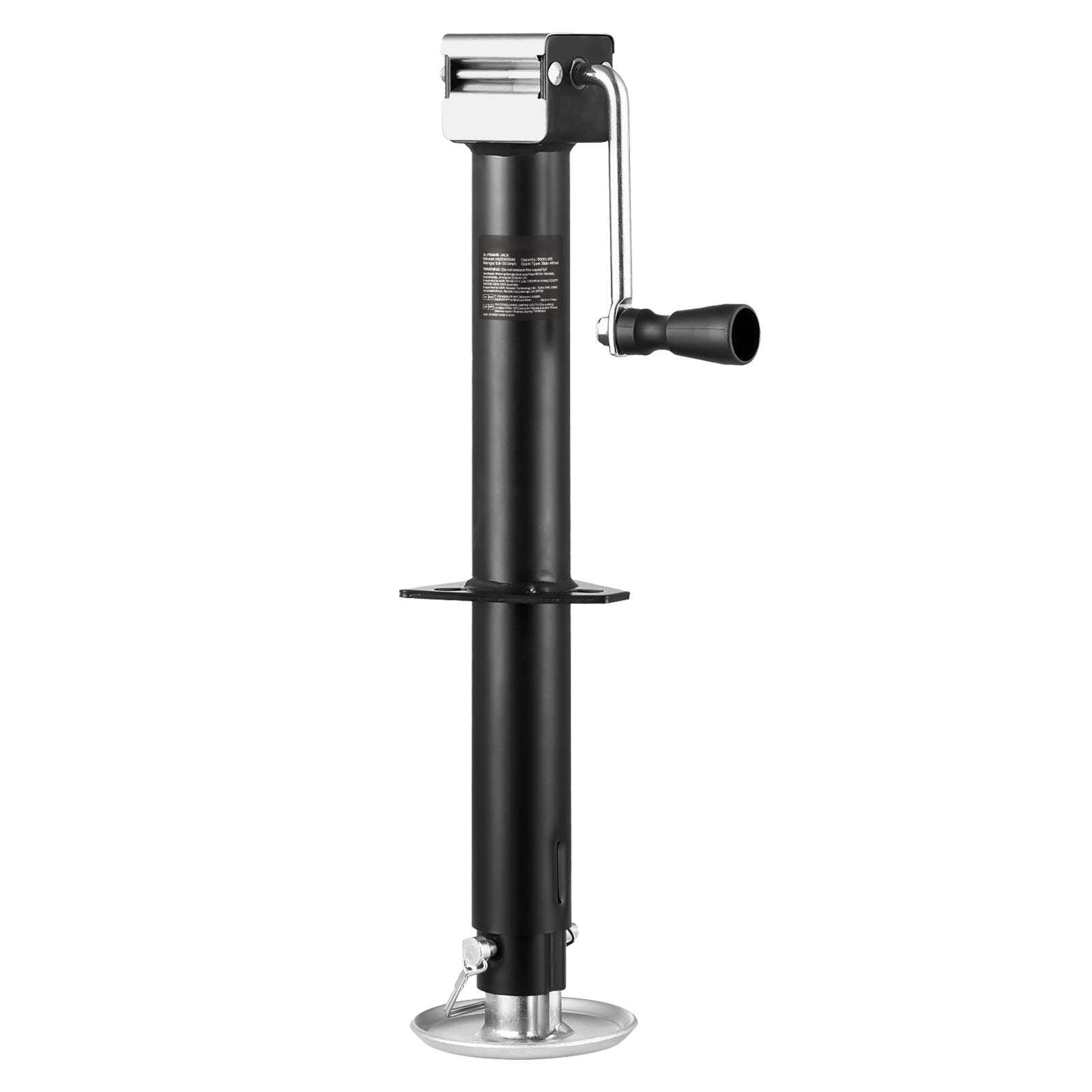 A Frame Trailer Jack Bolt on Trailer Tongue Jack 5000 lbs 15-inch Travel