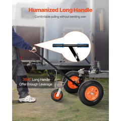 1200lbs Trailer Dolly 18 and 22 in Adjustable Height 2 in Ball 15.2 in Tires