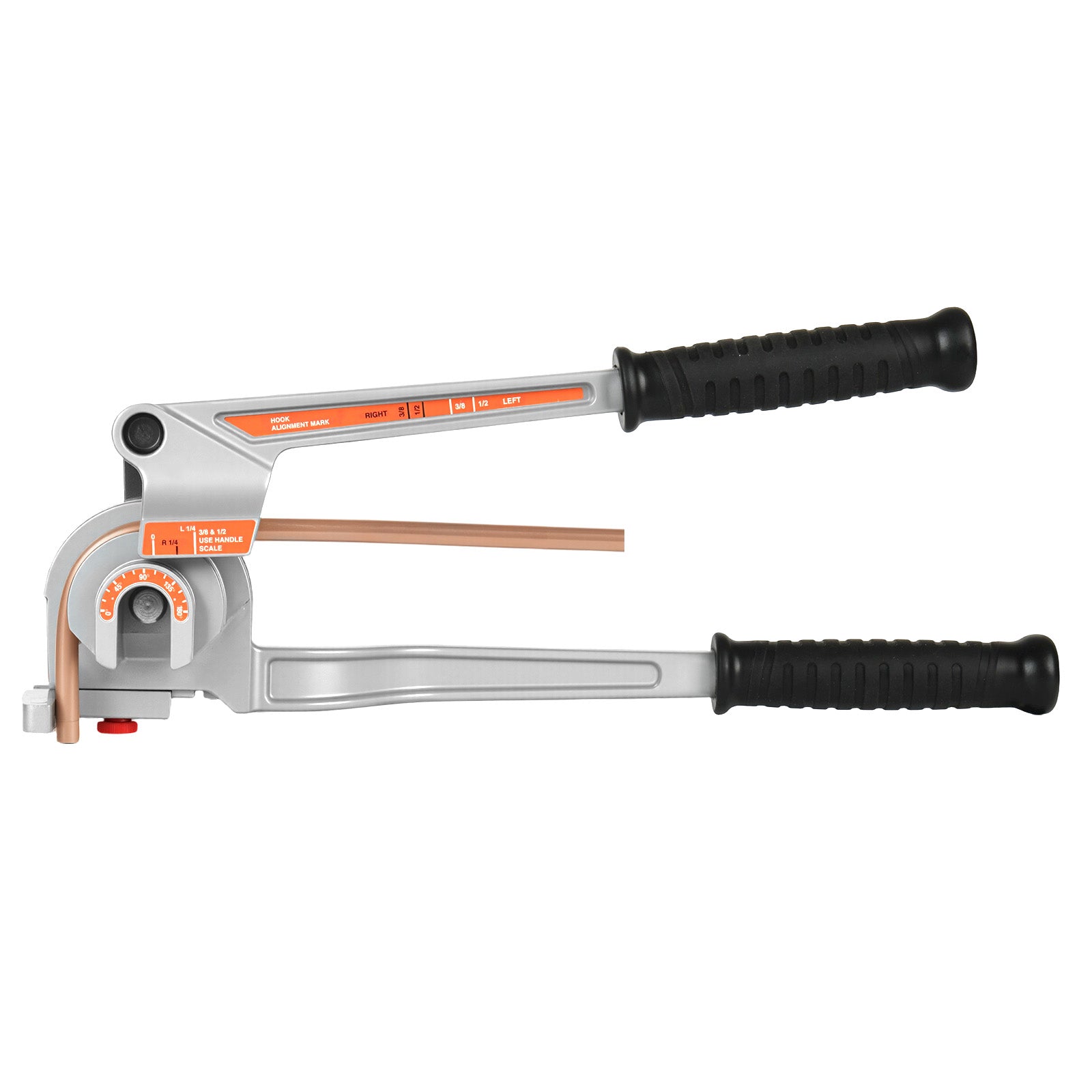 3 in 1 Lever Pipe Tube Bender for 1/4", 3/8", 1/2" O.D. 0-180° Bending