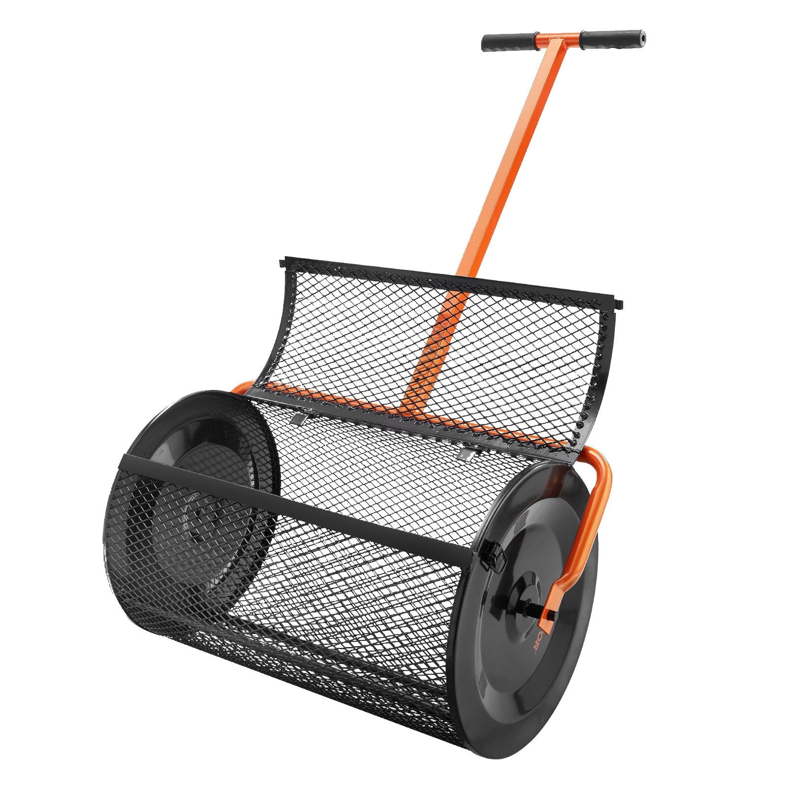 Compost Spreader Peat Moss Spreader 24 inch Wide 24.4-26.4" Height Adjustable Lawn & Garden Spreaders Compost, Top Soil, Mulch - Durable Lightweight Multi-Purpose Yard Care Equipment