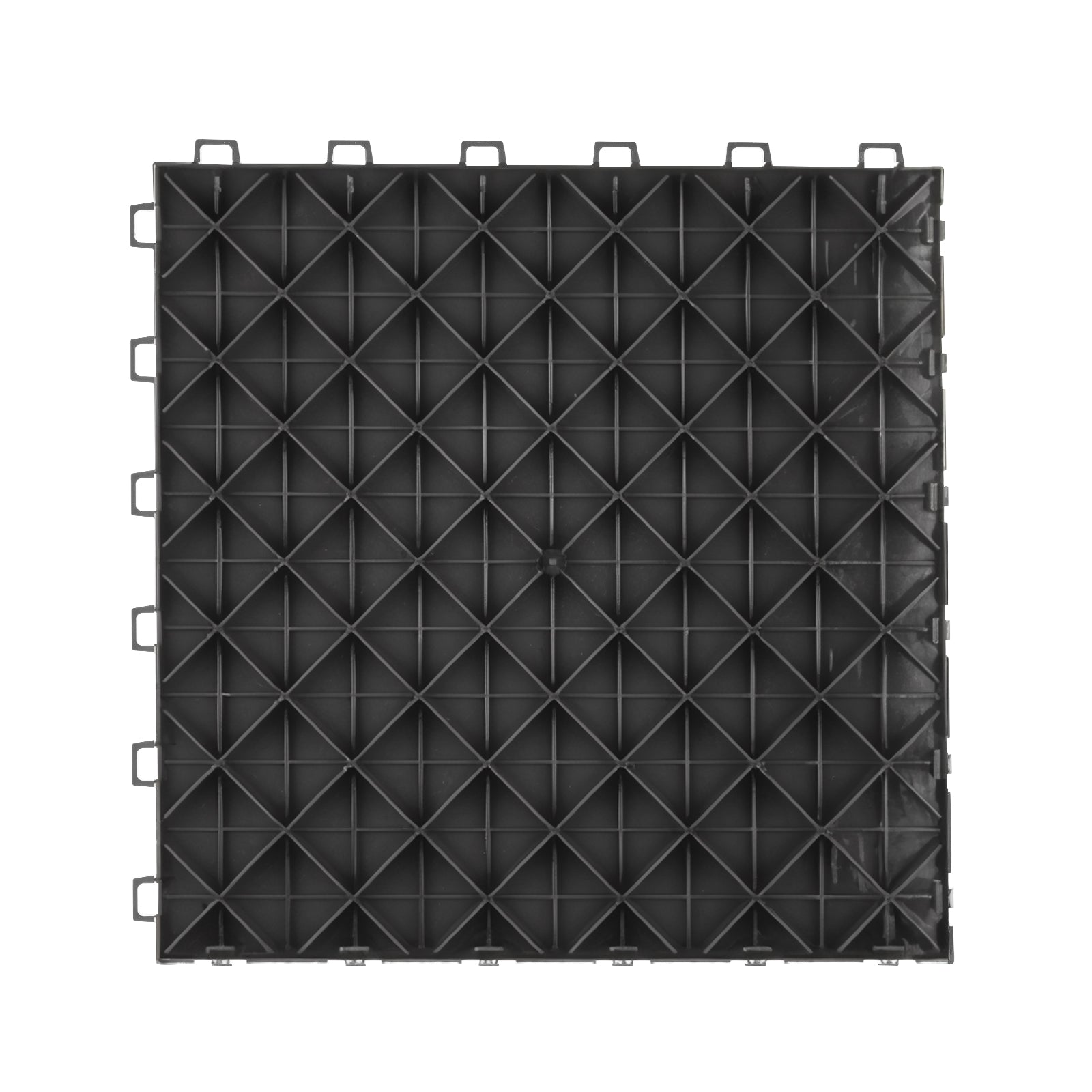 Garage Tiles Interlocking, 12 x 12 x 0.53 inch 50 Pack Garage Floor Covering Tiles, Non-Slip Double-Sided Texture Garage Flooring Tiles, for Garages, Basements, Repair Shops, Black