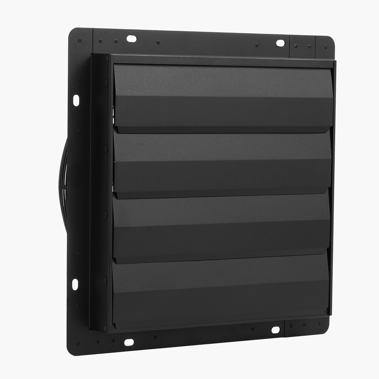 14 inch Shutter Exhaust Fan, Wall Mounted Attic Vent Fan with Smart Programming Variable Speed Temperature Control, 2000 CFM,EC Motor,Timer, for Shed,Garage,Greenhouse Ventilation Cooling,Black