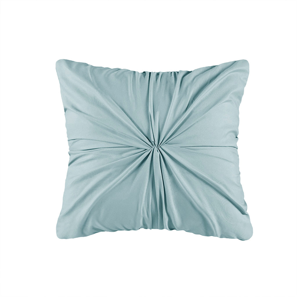 Full/Queen 4 Piece Seersucker Quilt Set with Throw Pillow