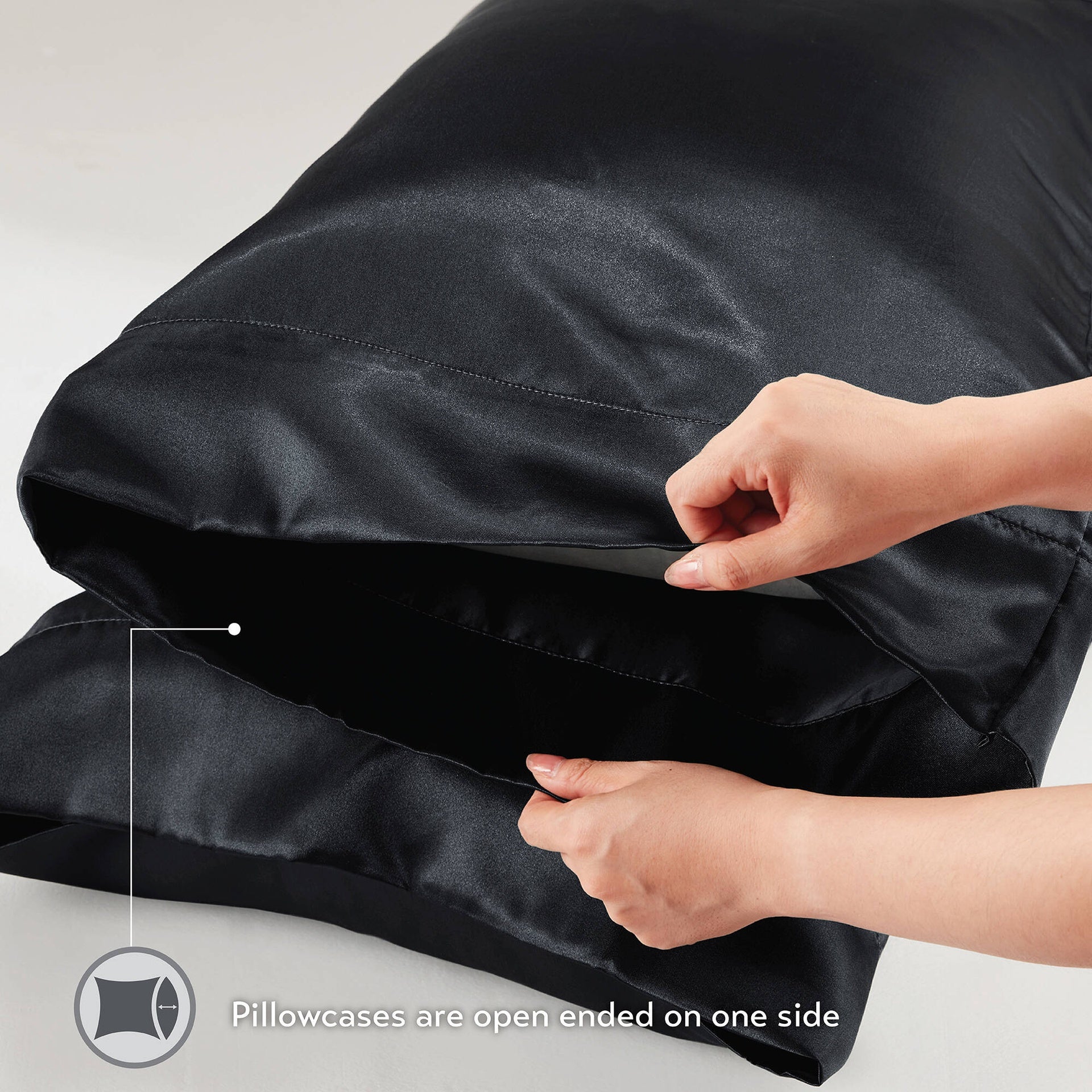 4 PCS Twin Luxury Sheet Set Black