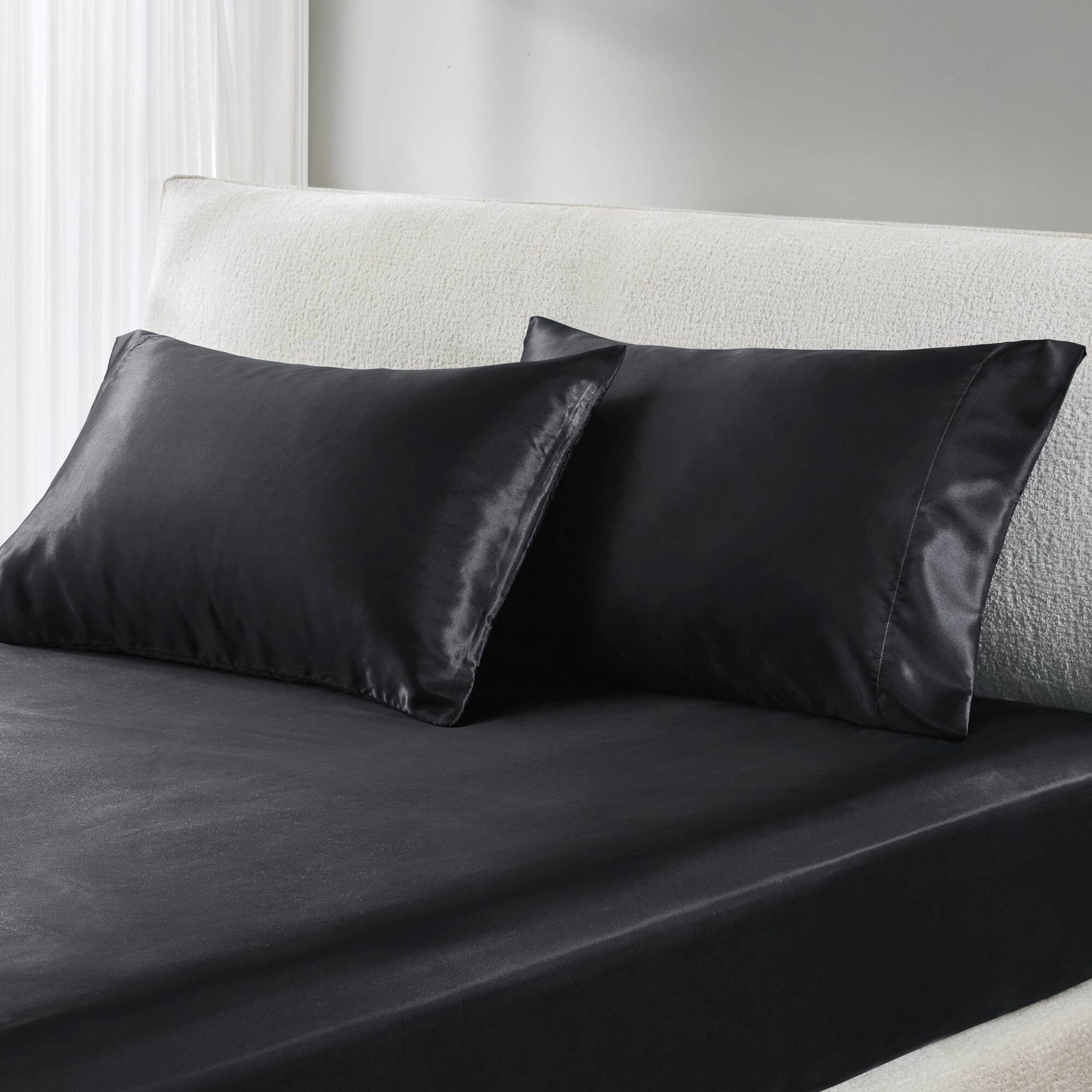 4 PCS Twin Luxury Sheet Set Black