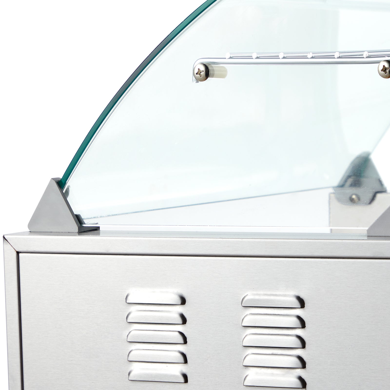 Hot Dog Roller 7 Rollers 18 Hot Dogs Capacity 1050W Stainless Sausage Grill Cooker Machine with Dual Temp Control Glass Hood Acrylic Cover Bun Warmer Shelf Removable Oil Drip Tray, ETL Certified