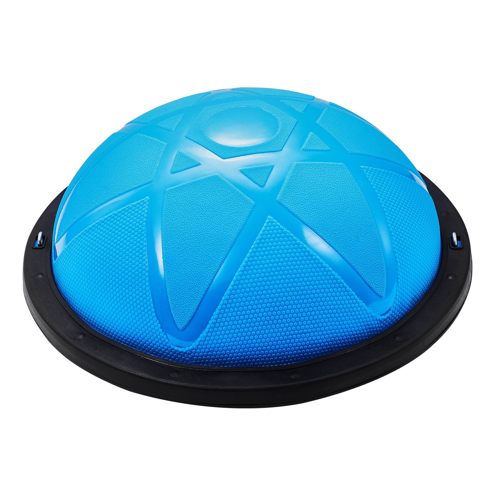 Half Exercise Ball Trainer, 23 inch Balance Ball Trainer, 660 lbs Capacity Stability Ball, Yoga Ball with Resistance Bands and Pump, Strength Fitness Ball for Home Gym, Full Body Workouts, Blue