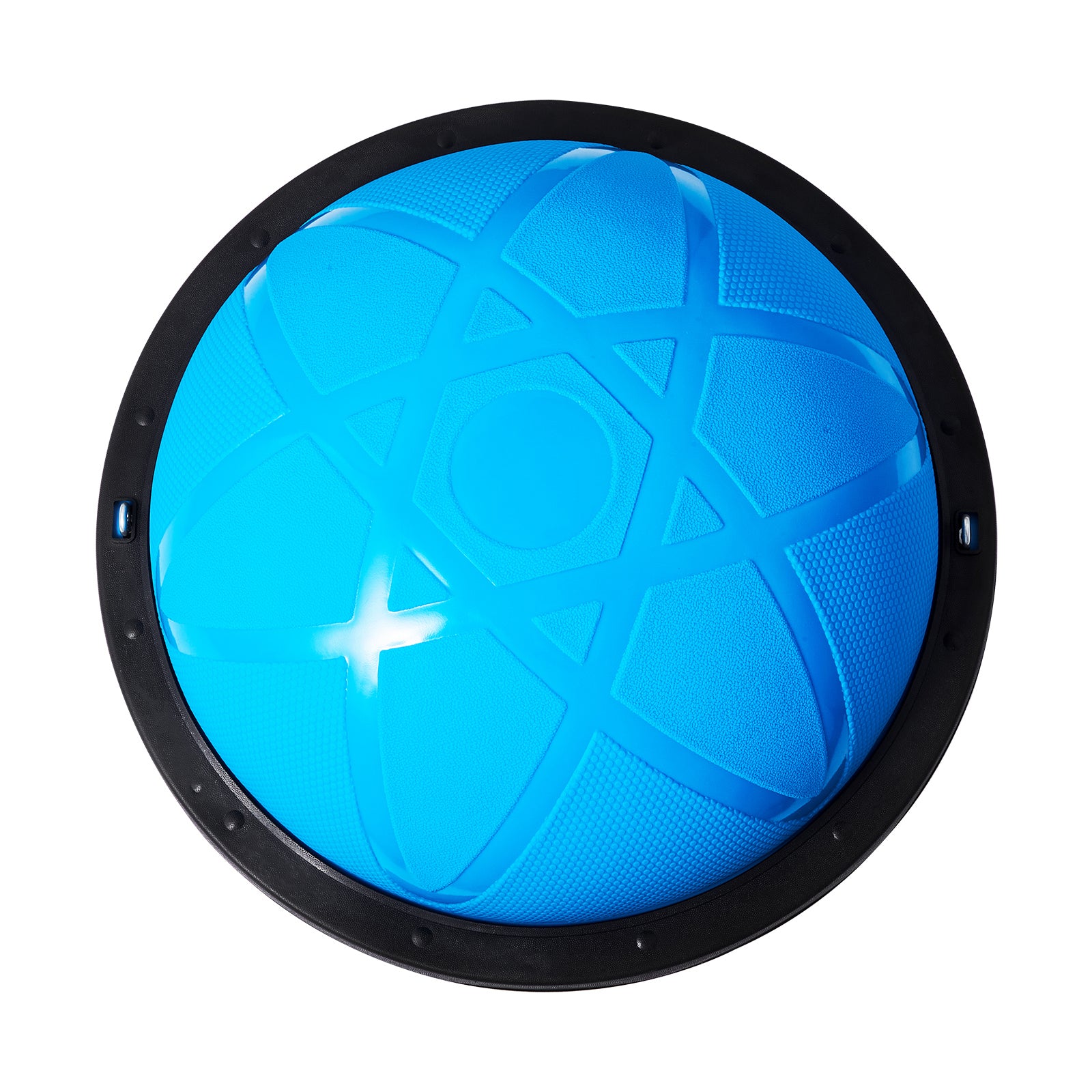 Half Exercise Ball Trainer, 23 inch Balance Ball Trainer, 660 lbs Capacity Stability Ball, Yoga Ball with Resistance Bands and Pump, Strength Fitness Ball for Home Gym, Full Body Workouts, Blue