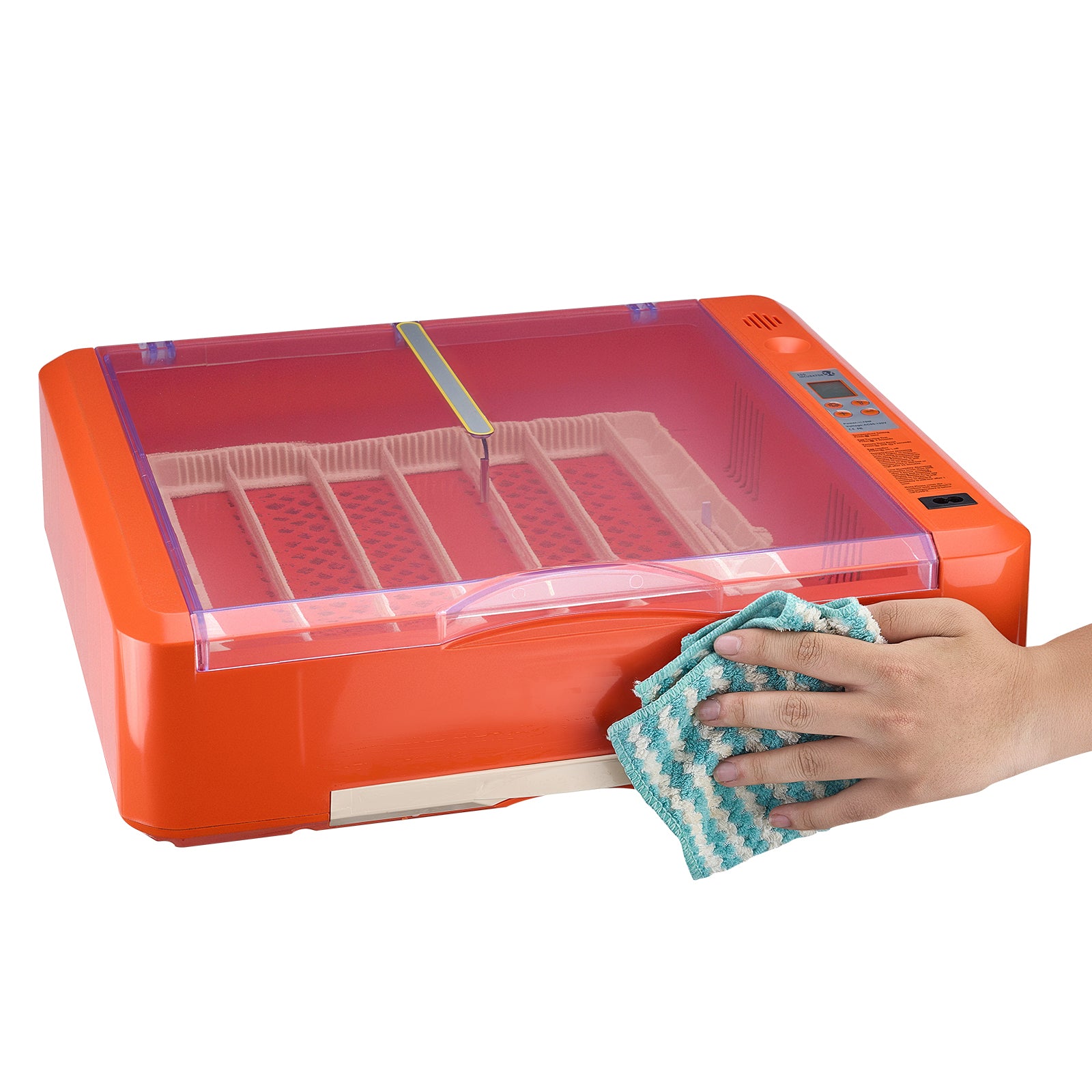 36 Egg Incubator, Automatic Egg Turner with LED Candler & Water Tray, Temperature & Humidity Control, 360° View Clear Window, Poultry Eggs Incubators for Hatching Chicks Ducks Goose Quails