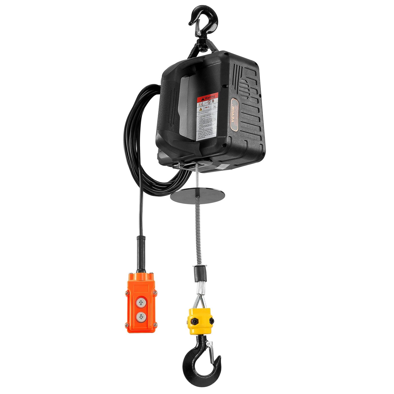 3-in-1 Electric Hoist Winch, 1100lbs 1500W Portable Power Winch Crane, 110V/120V 22.9 ft Lifting Height, 13 ft/min with Manual, Wired and Wireless Remote Control, Overload Protection