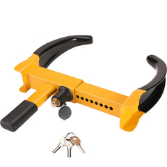 Wheel Lock, 2 Packs Universal Wheel Clamp Lock, Adjustable Anti Theft Trailer Lock Wheel Clamp, Heavy-duty Steel Tire Lock for ATV SUV Car Golf Cart Boats Motorcycles, with 6 Keys