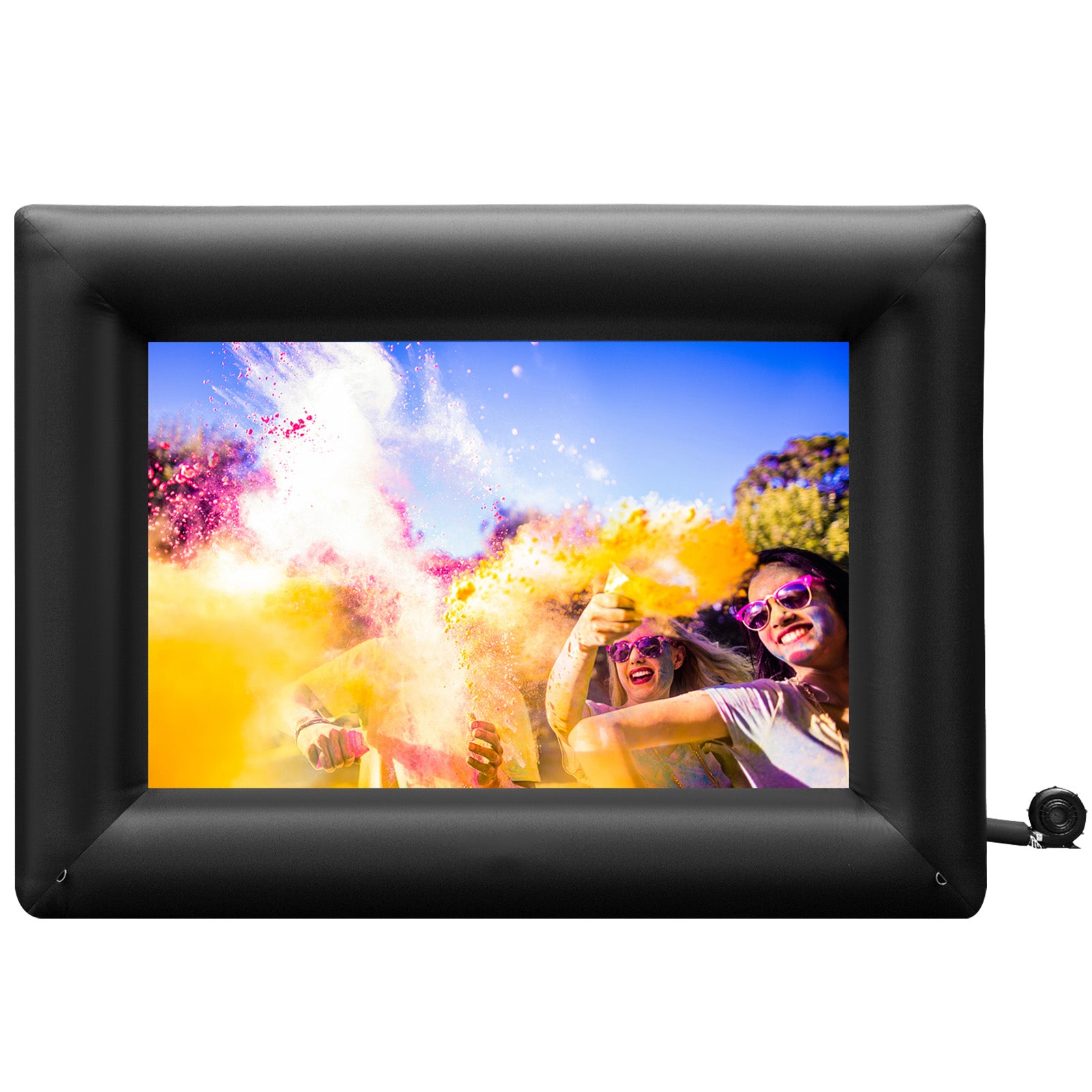 Inflatable Movie Screen 24FT Inflatable Projector Screen for outside with 360W Air Blower Inflatable Screen Oxford Fabric Material Blow Up Screen for Outdoor Movie Supports Front/Rear Projection
