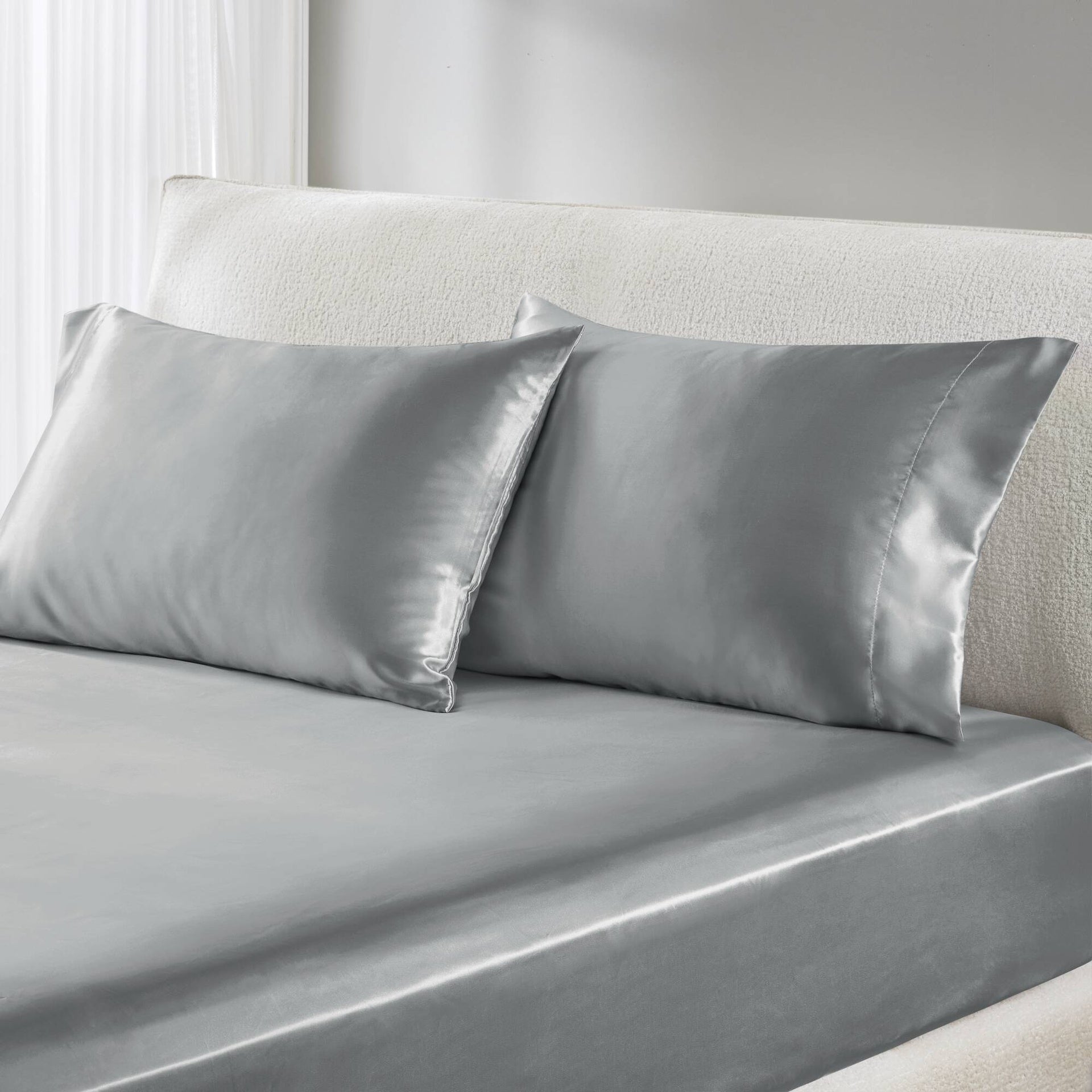 4 PCS Twin Luxury Sheet Set Grey