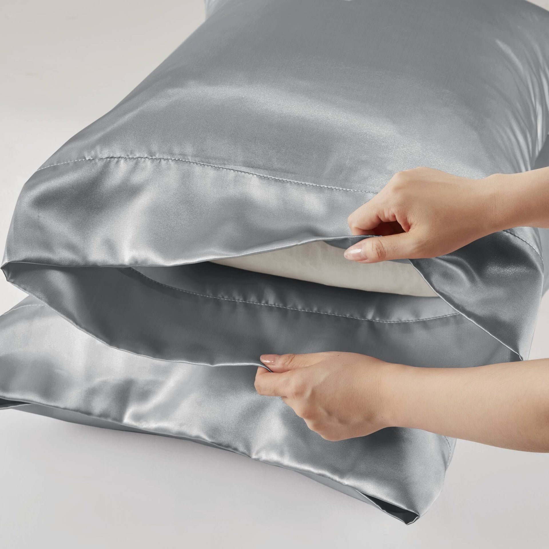4 PCS Twin Luxury Sheet Set Grey