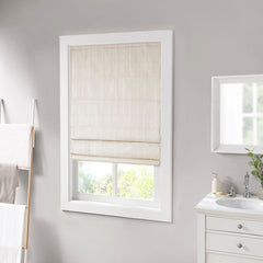 Basketweave Room Darkening Cordless Roman Shade